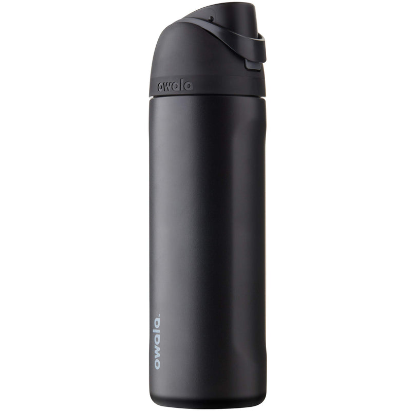 Owala FreeSip Insulated Stainless Steel Water Bottle with Straw, BPA-Free Sports Water Bottle, Great for Travel, 24 Oz, Very, Very Dark