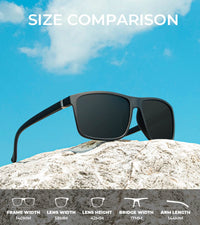 KALIYADI Sunglasses for Mens Polarized-Sunglasses: Men Sun Glasses with UV400 Protection for Driving Fishing Golf