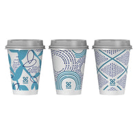 Dixie To Go Paper Coffee Cups With Lids, 12 oz, 156 Count (6 packs of 26 cups), Disposable Insulated Paper Cups for On-The-Go Hot or Cold Beverages