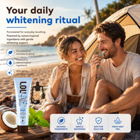 LOL Whitening Toothpaste Sensitive Teeth – Fluoride Free, Pap + Nano Hydroxyapatite Toothpaste, Coconut Oil, Probiotics & Xylitol, Natural Coconut Flavor