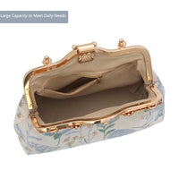 YeBon Retro Shoulder Chain Messenger Clutch Chinese Style Embroidered Jacquard Women's Evening Bags