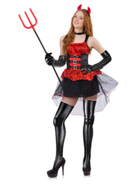 SATINIOR Women's Carnival Halloween Costume Elastic Spandex Shiny Wet Long Gloves and Thigh High Stockings (Black)