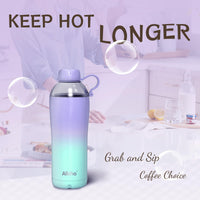 Allcho Allcho Insulated Water Bottle for Women, 18oz Stainless Steel Leak Proof Tumbler with 2 Lids, BPA-Free Tritan Chug & Straw Lid, Double Wall Vacuum Flask