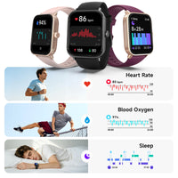 Smart Watch for Men,1.85 inch AMOLED Touchscreen for Android & iPhone Alexa Built-in Bluetooth Calls,Fitness Watch 110+ Sport Modes Heart Rate/Sp02/Sleep/Calories Monitor IP68 Waterproof(Black, 1.85)