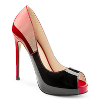 Eithy Women's Thin High Heels Pumps Platforms Shoes for Party Daily Wears Red Black 7 US