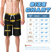 Srnede Mens Swim Trunks Swimming Trunks Swim Shorts Quick Dry 11 Inch with Mesh Lining Funny Swimwear Bathing Suits Black