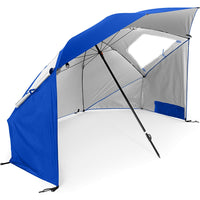 Sport-Brella Super-Brella UPF 50+ Sun & Rain Canopy Umbrella – 8-Foot Beach, Sports & Camping Shelter