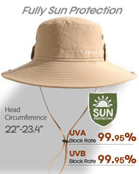 FURTALK Sun Hats for Men Fishing Hat UPF Protection Wide Brim Bucket Hat