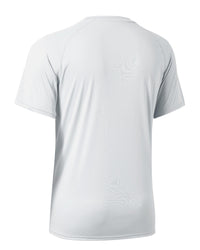 Willit Men's Rashguard Swim Shirt Short Sleeve UPF 50+ Sun Protection SPF Quick Dry Water Shirt White L