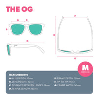 goodr A Unicorn's Calamity Polarized Sunglasses, Medium Sized (OG), Black Solid Frames with Black Non-Reflective Glare Reducing Lenses, UV400 Protection, No Slip, No Bounce