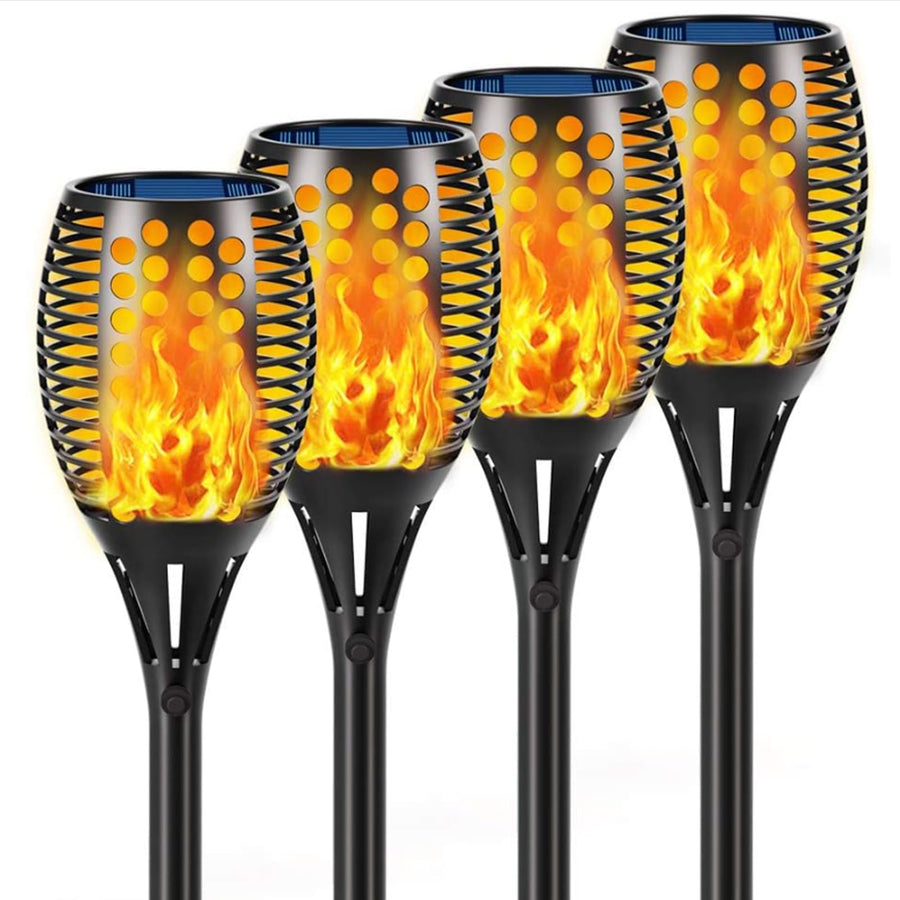 Aityvert Solar Torch Lights, 43" Flickering Flames 96LED Larger & Higher Torch Lights Outdoor Waterproof Landscape Decoration Lighting Dusk to Dawn Auto On/Off for Yard Garden Pathway 4-Pack