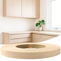 Edge Supply Birch 1/2 in x 250 ft Roll – Pre-Glued Iron On Wood Veneer Tape – Wood Veneer Edge Banding Tape with Hot Melt Adhesive, Smooth Sanded Finish Ideal for Furniture & DIY, Made in USA