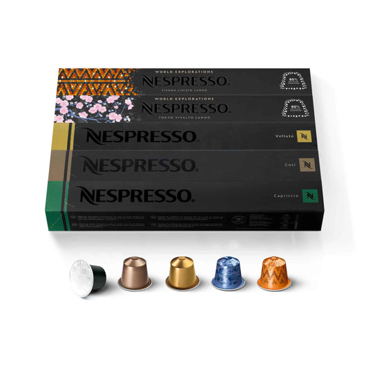 Nespresso Capsules Original Line, Mild Roast Blend Variety Pack, Mild Roast Coffee, 50 Count Coffee Pods