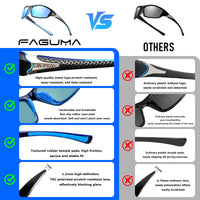 FAGUMA Sports Polarized Sunglasses For Men Cycling Driving Fishing UV400 Protection