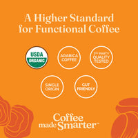 Four Sigmatic Mushroom Coffee K-Cups | Organic Dark Roast Coffee with Lion’s Mane Mushroom Powder & Yacon | Focus & Immune Support | Vegan & Keto | Sustainable Pods | 24 Count
