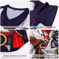 KYKU Pirate Shirt Women Costume V Neck Funny Simple Pirates Costumes Ladies