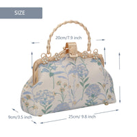 YeBon Retro Shoulder Chain Messenger Clutch Chinese Style Embroidered Jacquard Women's Evening Bags