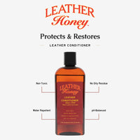 Leather Honey Cleaner and Conditioner Bundle with 16oz Spray Cleaner with UV Protectant and 8oz Conditioner