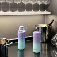 Allcho Allcho Insulated Water Bottle for Women, 18oz Stainless Steel Leak Proof Tumbler with 2 Lids, BPA-Free Tritan Chug & Straw Lid, Double Wall Vacuum Flask