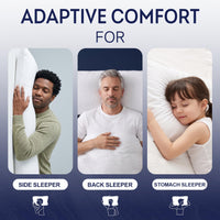 DOWNCOOL Large Body Pillow Insert- Breathable Full Body Pillow for Side Sleeper - Soft Long Bed Pillow for Adults - 20 x 54 inch (White)