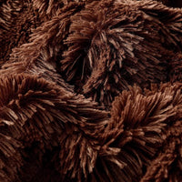 YUSOKI Brown King Faux Fur Winter Blanket,2 Layers,90"x104",Without Pillows Big Soft Plush Fuzzy Large Warm Fluffy Blanket for Bed