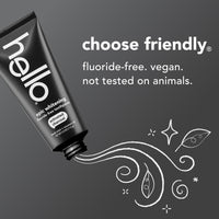 hello Epic Whitening Charcoal Fluoride Free Toothpaste, Activated Charcoal Toothpaste with Coconut Oil, Whitens Teeth Naturally, SLS Free, Fresh Mint, 3 Pack, 4.0 Oz Tubes