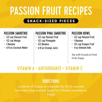 Pitaya Foods - Passion Fruit Bite-Sized Pieces, Pre-Packaged Frozen Fruit, No Added Sugar or Preservatives, Good Source of Fiber, Iron, & Vitamin C, 100% Fruit, Non-GMO (12 oz Bag)