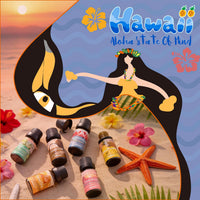 ARVIDSSON Hawaii Fragrance Oil Set, Summer Essential Oils for Diffuser, Tropical Scent Oils - Sunset Breeze, Coconut Coast, Gild Pineapple, Tropical Citrus, Iced Watermelon, Tanderine Mojito