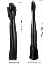 SATINIOR Women's Carnival Halloween Costume Elastic Spandex Shiny Wet Long Gloves and Thigh High Stockings (Black)