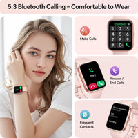 Smart Watches for Women, 1.85" HD Smartwatch Compatible iPhone/Samsung/Android (Answer/Make), Fitness Tracker with Heart Rate/Sleep/SpO2 Monitor, Smart Watch 3ATM Waterproof, 120+ Sport Modes, Alexa