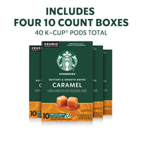 Starbucks K-Cup Coffee Pods, Caramel Flavored, 40 Count