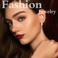 925 Sterling Silver Post Earrings Chunky Silver Hoop Earrings for Women Small Cubic Zirconia Hoop Earring Hypoallergenic Earing Thick Huggie Hoops for Jewelry Gift