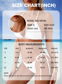 swimall Women's Thong Bikini Set Sexy String High Cut Triangle Swimsuit Two Piece Brazilian Bathing Suit - 505 - Coffee Brown - Medium