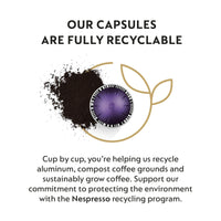Nespresso Capsules Vertuo, Espresso Variety Pack, Medium and Dark Roast Espresso, 50-Count Espresso Pods, Brews 1.35oz.