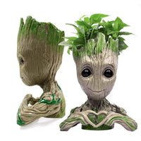 Abomet Groot Planter,Baby Groot Flower Pot 6 * 4 inch Succulent Planter for Indoor Plants Garden Decor Desktop,Groot Pencil Pen Holder for Kids Toy Gifts