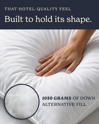 Beckham Hotel Collection Bed Pillows Standard/Queen Size Set of 2 - Original Soft Down Alternative Pillow for Sleeping - Soft Support for Back, Stomach or Side Sleepers