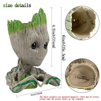 Abomet Groot Planter,Baby Groot Flower Pot 6 * 4 inch Succulent Planter for Indoor Plants Garden Decor Desktop,Groot Pencil Pen Holder for Kids Toy Gifts