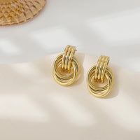 SHERLOVE Chunky Gold Earrings Women Statement Drop Dangle Knot Earrings