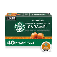 Starbucks K-Cup Coffee Pods, Caramel Flavored, 40 Count