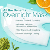 Ebanel Bio Collagen Face Mask, 4-Pack Hydrating Overnight Korean Sheet Mask