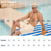 BRISIRA Mens Swim Trunks Bathing Suit 9 Inch Inseam Compression Liner Beach Long Board Shorts Swimsuit Anti-Chafe Quick Dry
