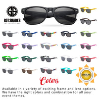 UV Protection Sunglasses Men & Women – Lightweight & Durable Unisex 80’s Retro Shades with Flexible Hinges, Bulk 10-Pack
