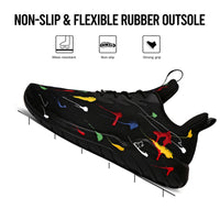Soulsfeng Mens Running Shoes Lightweight Breathable Fashion Stylish Sports Workout Gym Tennis Walking Black Sneakers for Men Size 12 US