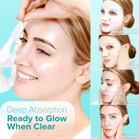 Ebanel Bio Collagen Face Mask, 4-Pack Hydrating Overnight Korean Sheet Mask