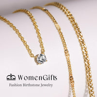 WomenGifts Layered Gold Necklaces for Women, 14K Gold Plated Dainty Cute Pendant Necklace Jewelry Set, Chunky Stackable Cuban Chain Choker Collar, Trendy Waterproof Non Tarnish Jewelry Gift for Mom