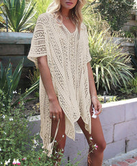 HARHAY Women's Summer Swimsuit Bikini 2023 Beach Swimwear Crochet Cover up