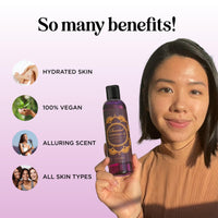 Aromatherapy Sensual Massage Oil for Couples - Relaxing Lavender Massaging Oil for Massage Therapy with Vitamin E Jojoba & Sweet Almond - Naturally Scented Vegan Non GMO & Gluten Free (8 Fl Oz)