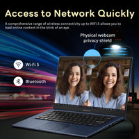 ASUS Vivobook 14" FHD Business Laptop, Intel i7-1355U, 40GB RAM, 1.28TB Storage(1TB SSD+288GB Docking Station Set), Intel UHD Graphics, Number Pad, Wi-Fi 5, Webcam, Win 11 Pro, Quiet Blue