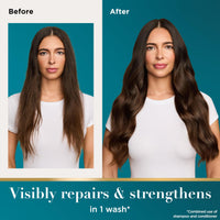 OGX Renewing + Argan Oil of Morocco Shampoo & Conditioner Set, Damage Repairing Shampoo & Conditioner Helps Strengthen & Repair Dry, Damaged Hair, Sulfate-Free Surfactants, 13 fl. Oz, 2 Pack