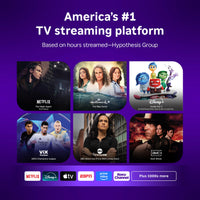 Roku Ultra - Ultimate Streaming Player - 4K Streaming Device for TV with HDR10+, Dolby Vision & Atmos - Bluetooth & Wi-Fi 6 - Rechargeable Voice Remote Pro with Backlit Buttons - Free & Live TV